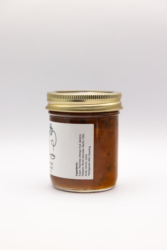 Peach Mango Serrano Jam - 8oz
