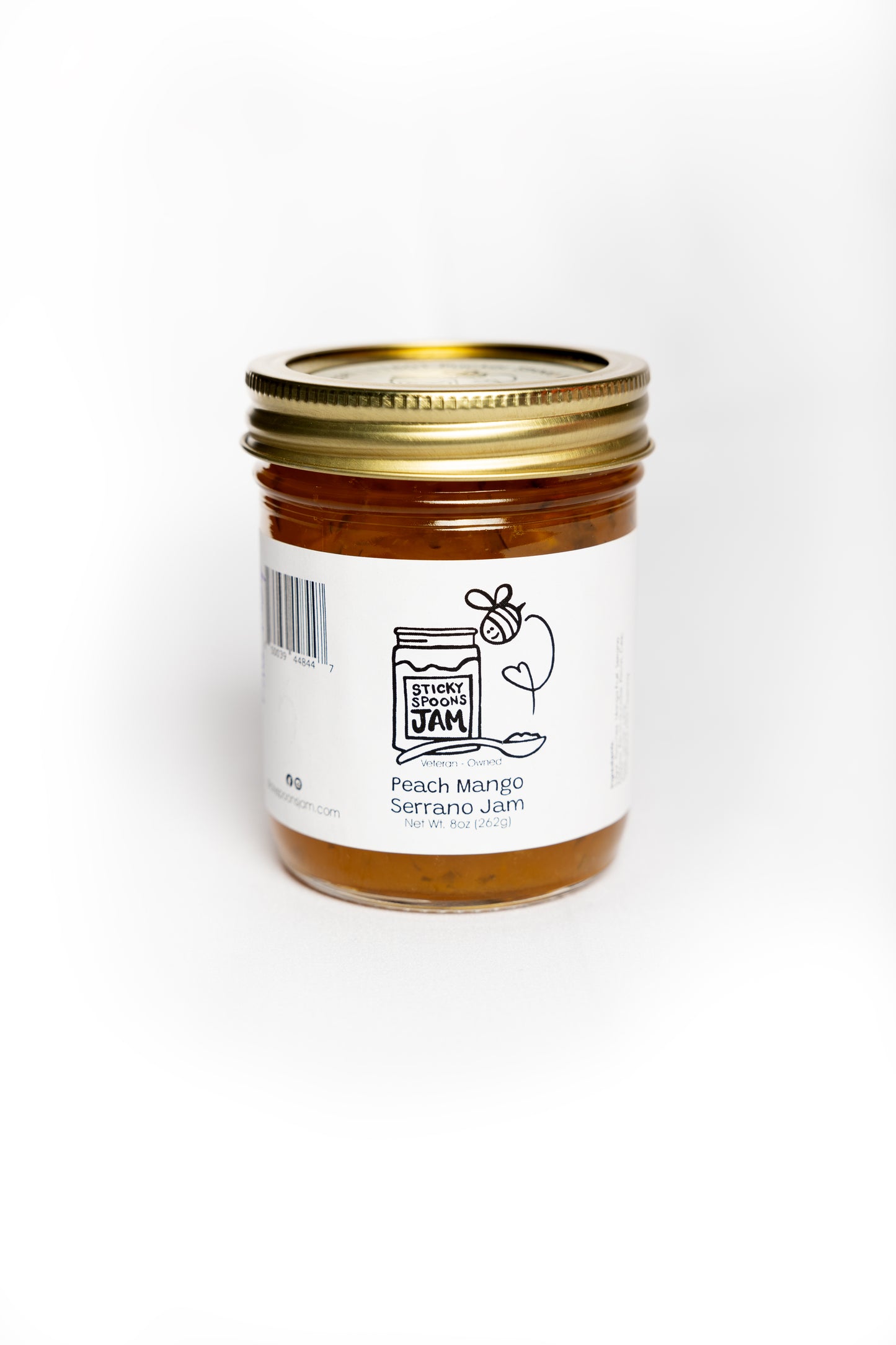 Peach Mango Serrano Jam - 8oz