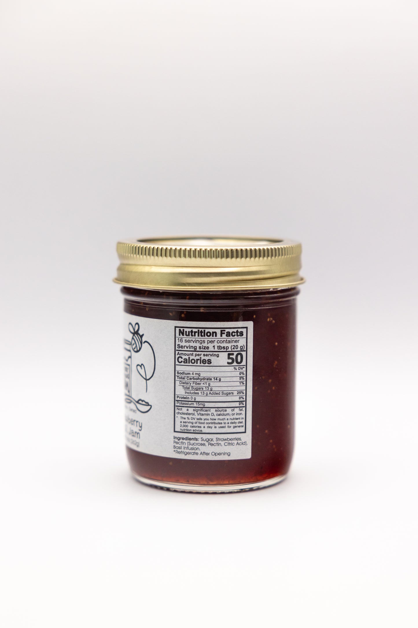 Strawberry Basil Jam - 8oz