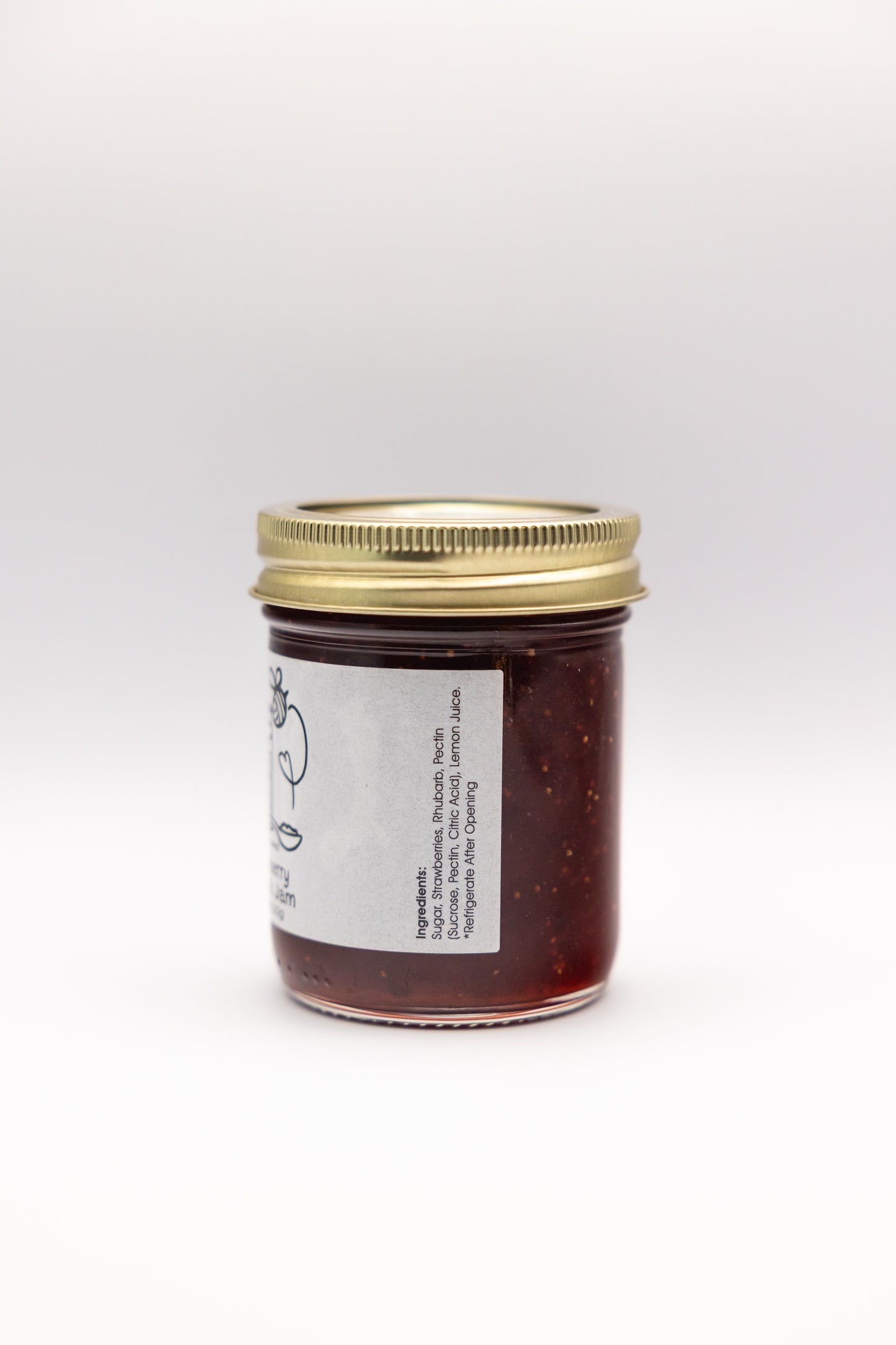 Strawberry Rhubarb Jam - 8oz