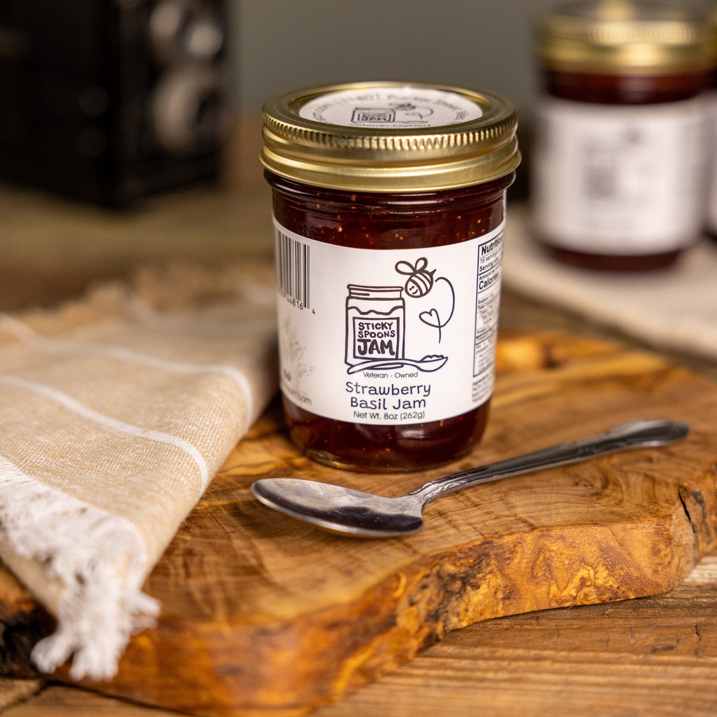 Strawberry Basil Jam - 8oz