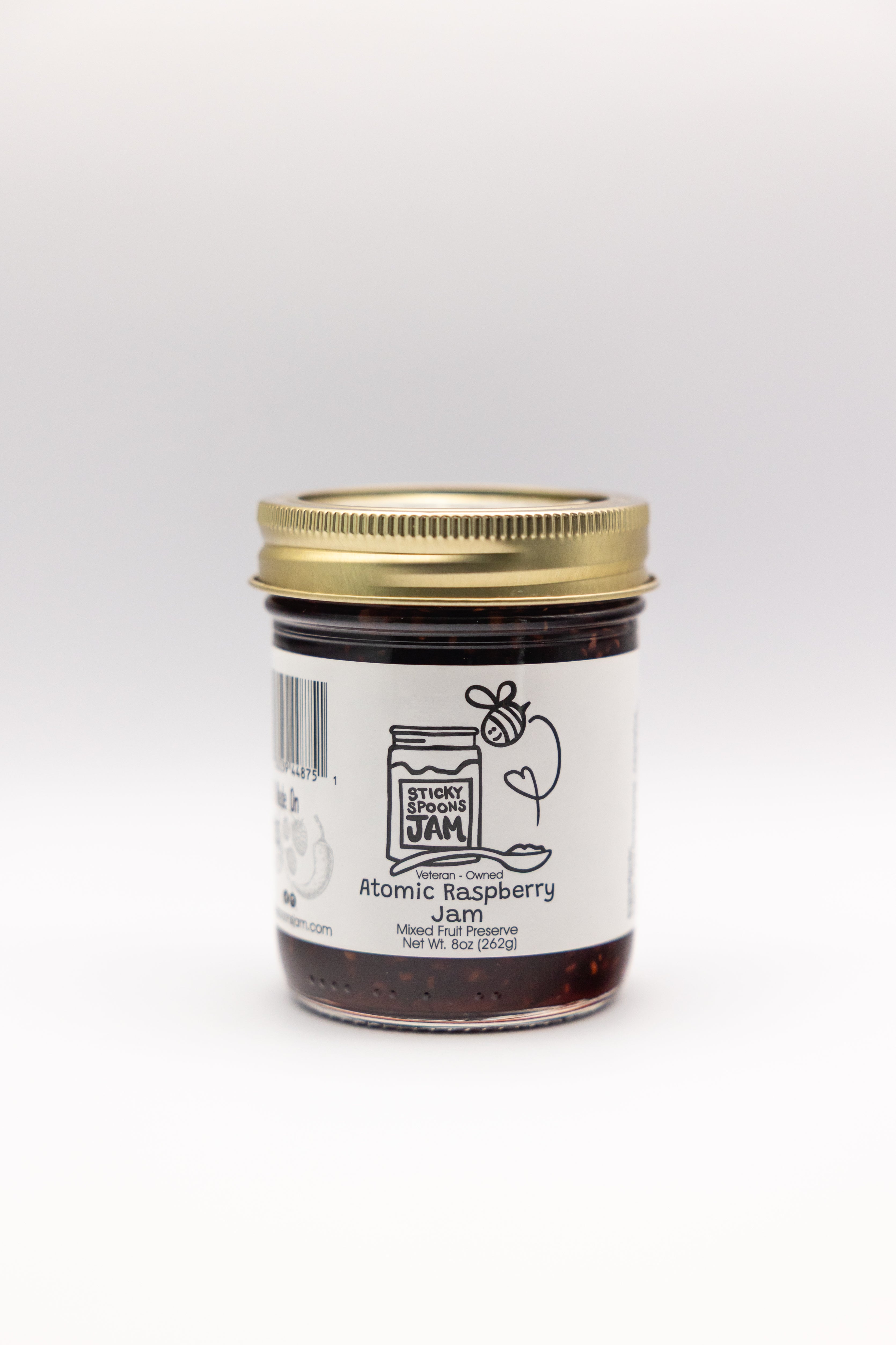 Atomic Raspberry Jam - 8oz – Sticky Spoons Jam