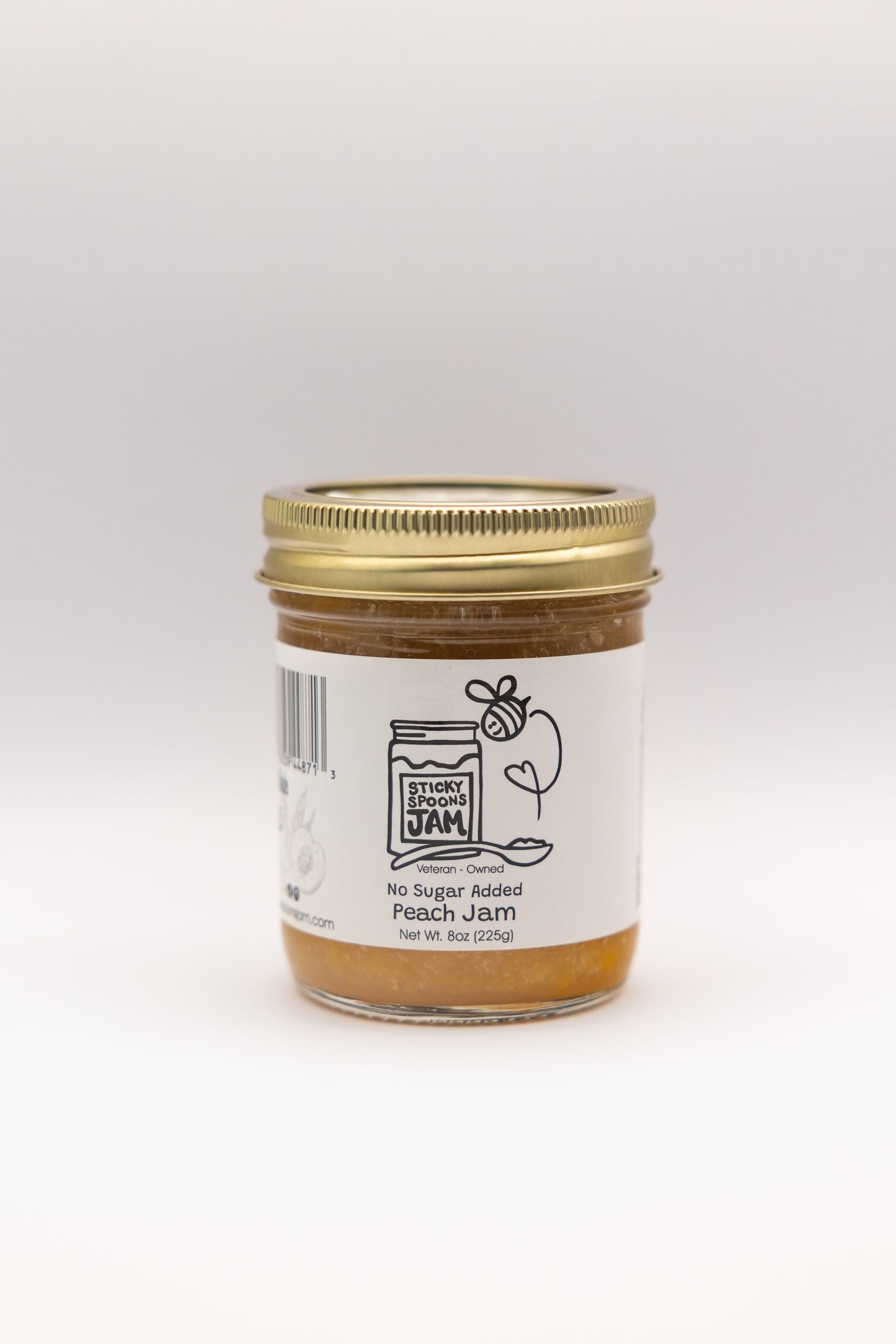 No Sugar Added - Peach Jam - 8oz