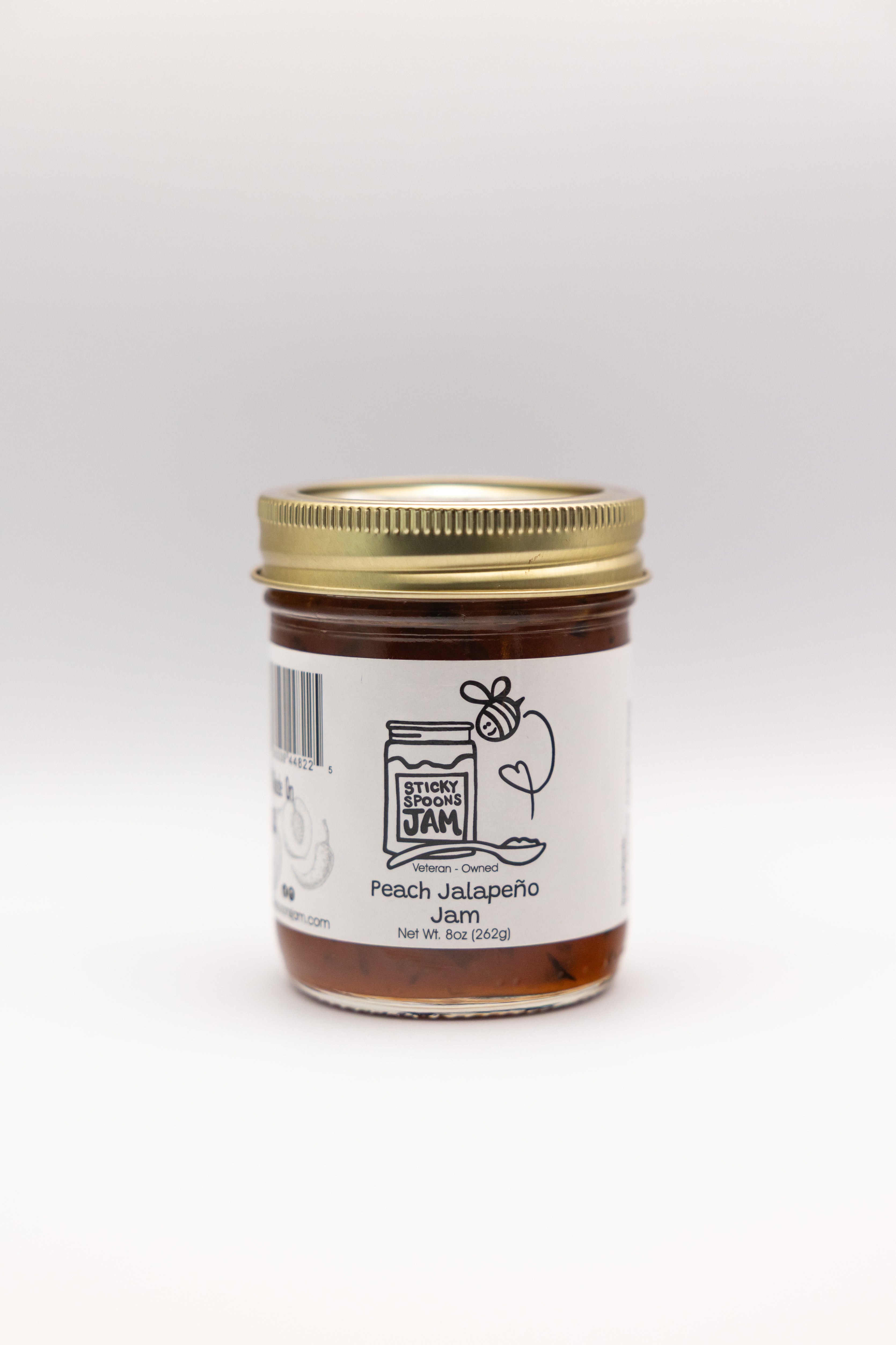 Peach Jalapeno Jam - 8oz – Sticky Spoons Jam
