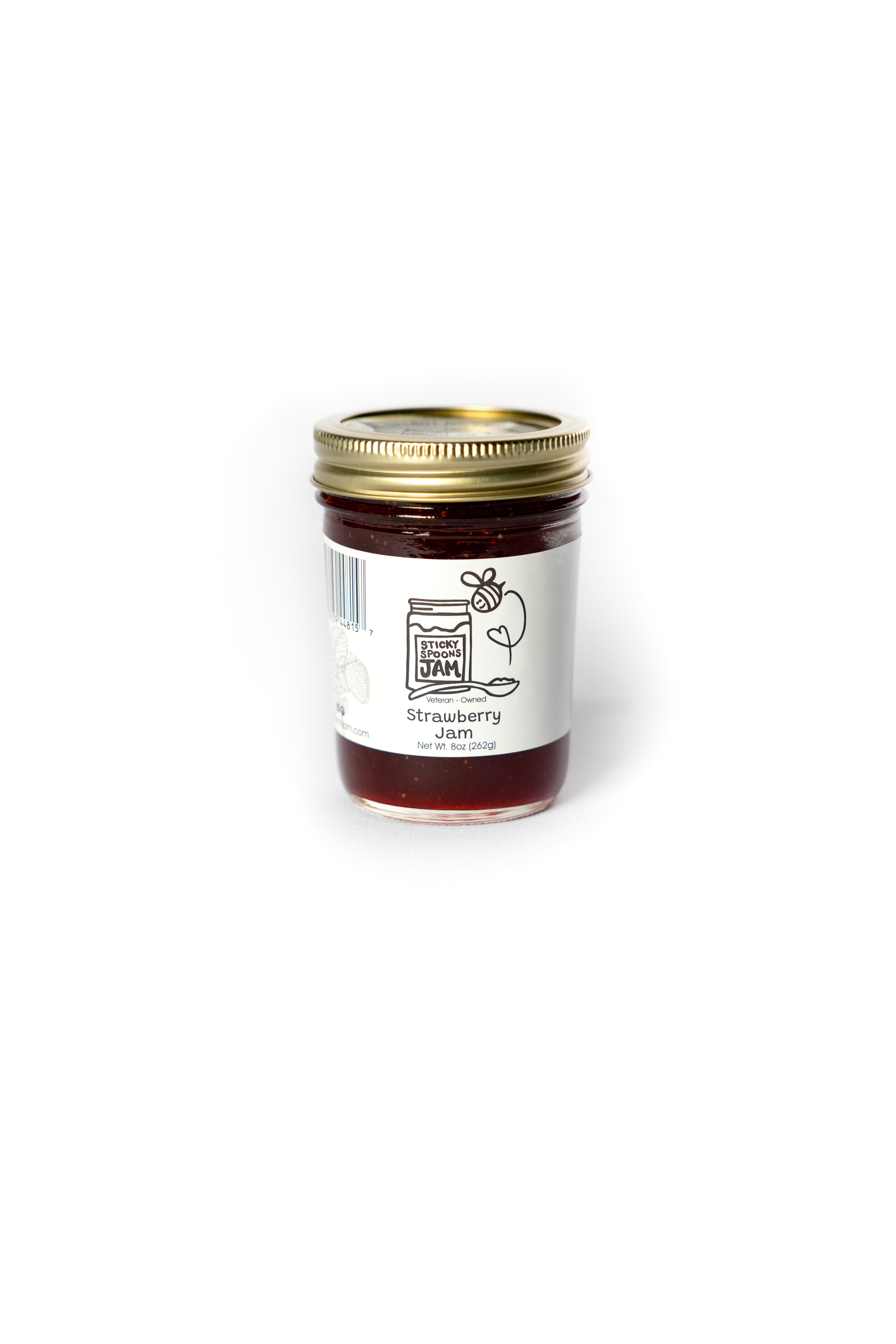 Strawberry Jam - 8oz – Sticky Spoons Jam
