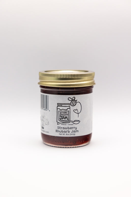 Strawberry Rhubarb Jam - 8oz