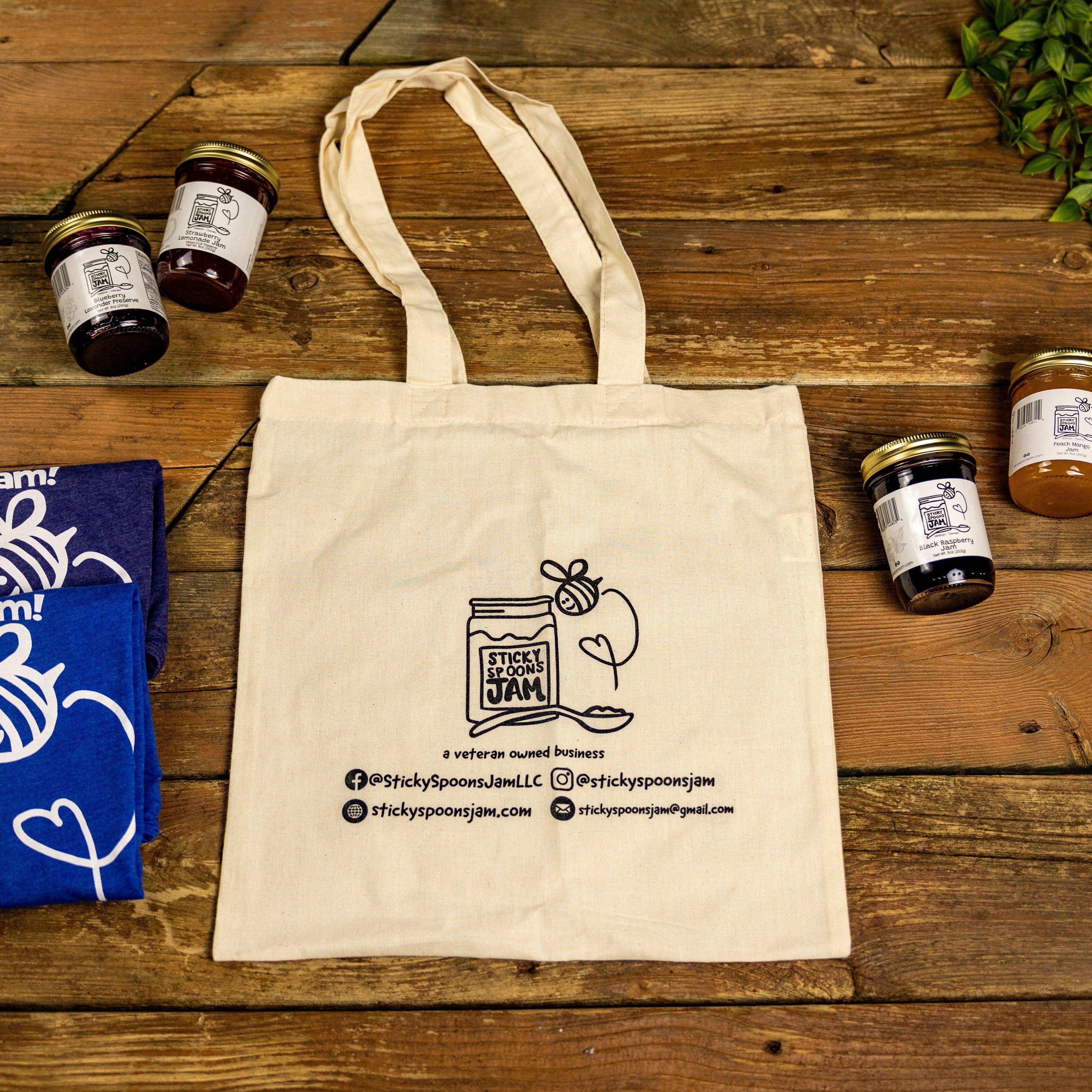 Sticky Jam Adds Jam Logo Bags Sticky Spoons Jam