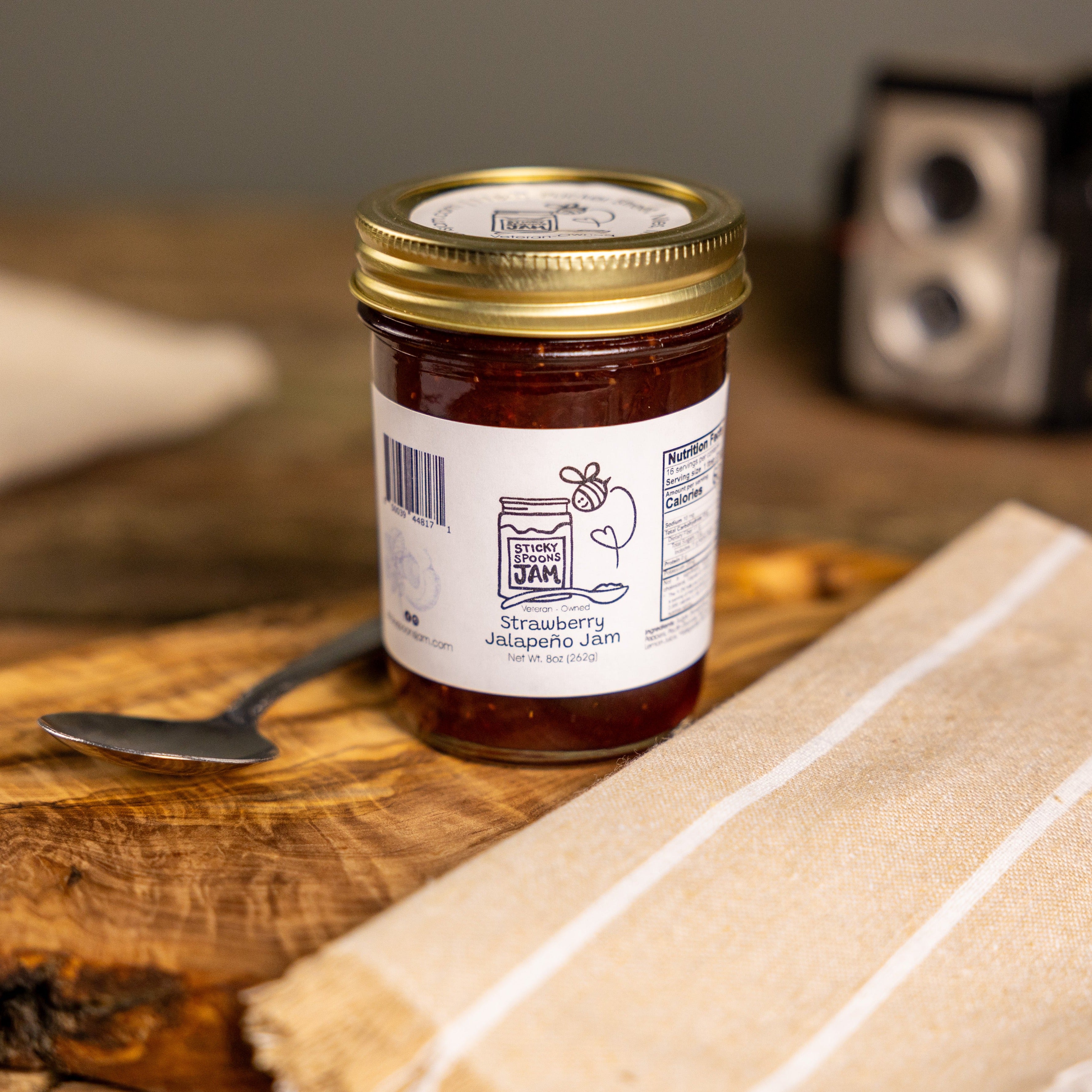 Strawberry Jalapeno Jam - 8oz – Sticky Spoons Jam, LLC