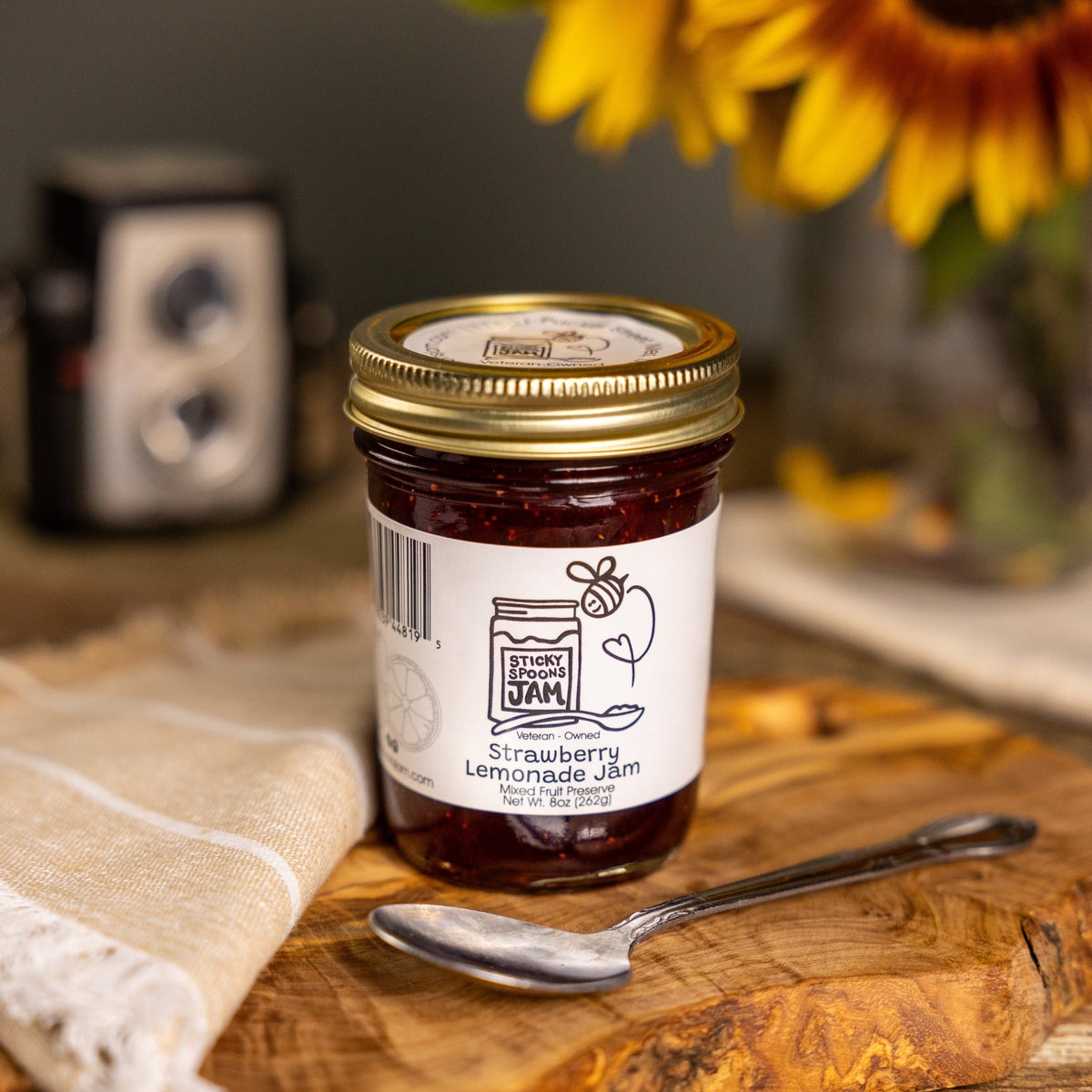 Lemonade Jam Strawberry Lemonade Jam - 8oz – Sticky Spoons Jam